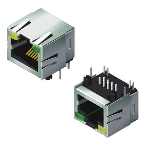 5РДЖ1ДР20Р4Н-88САП1Л-561-Р1 Модульный Джек экранированный боковой вход со светодиодом Х=13,5 В=15,75 561 серия