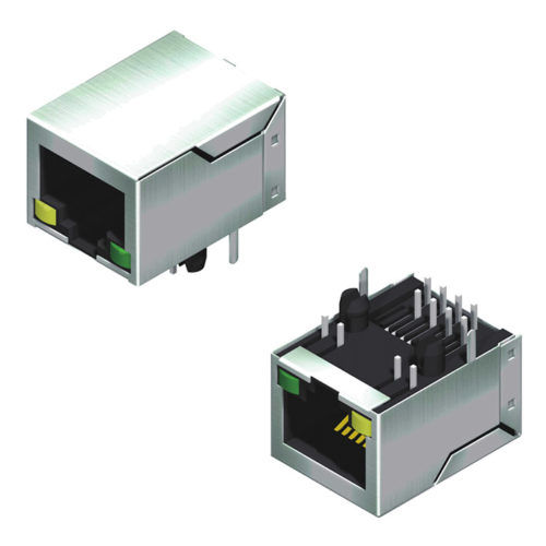 5RT1DR10R2N-A8SAP3L-111-R6 Модульный Джек экранированный боковой вход со светодиодным трансформатором H=13,45 W=21,1 111 серий