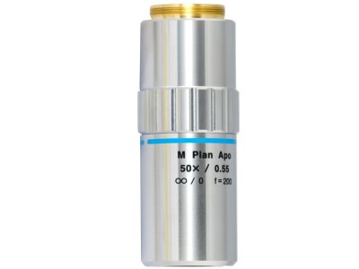 Объектив микроскопа, большое рабочее расстояние, 50x, 0,55 NA, 4 мм FL Модель: MLWD-50X