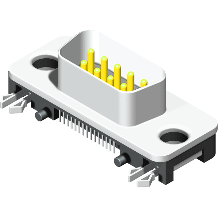 57SDMRXM-XXAXXXBA-01 D-SUB Slim SMT Прямоугольный тип, вилка