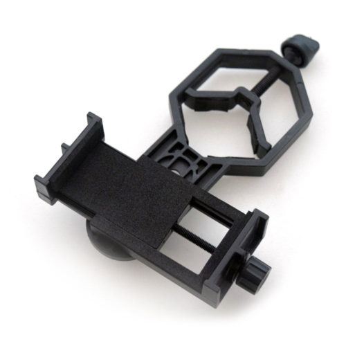 Smart phone camera adapter for microscope, telescope or spotting scope