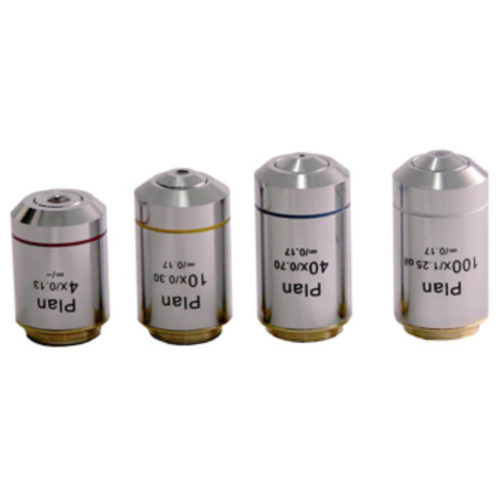 Objective, phase contrast, infinity plan achromat