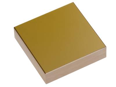Gold Mirror, Economy, Borofloat, квадрат 25,4 мм, λ/10, 650–20 000 нм Модель: 10SD520ER.4