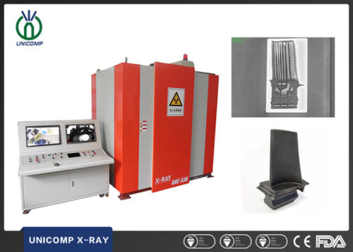 Проникновение УНК 450кВ НДТ лопасти двигателя самолета неразрушающее испытывая высокое