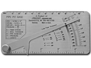 Cat #17 Pipe Pit Gauge