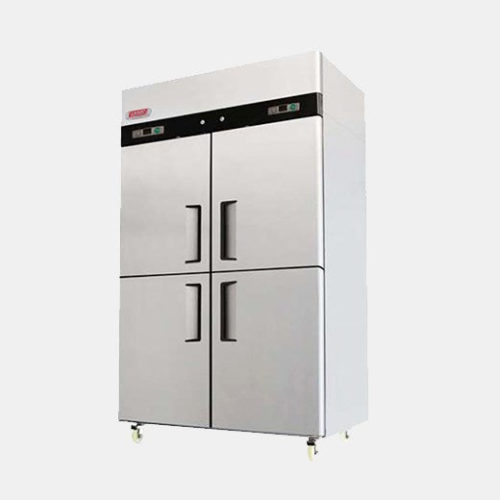 Dual temperature refrigerator (+2C to +8C) and freezer (-17C to -22C)
