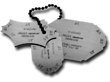 Cat #10 Pocket Fillet Weld Gauge