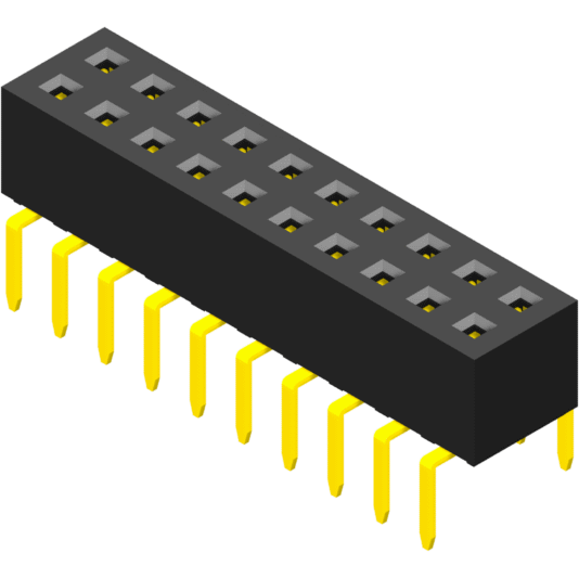 5PS2BSA43-2XXXXNNBXU-00 Розетка 2,0 мм, 2 ряда, высота = 4,3 мм, нижний ввод, тип B