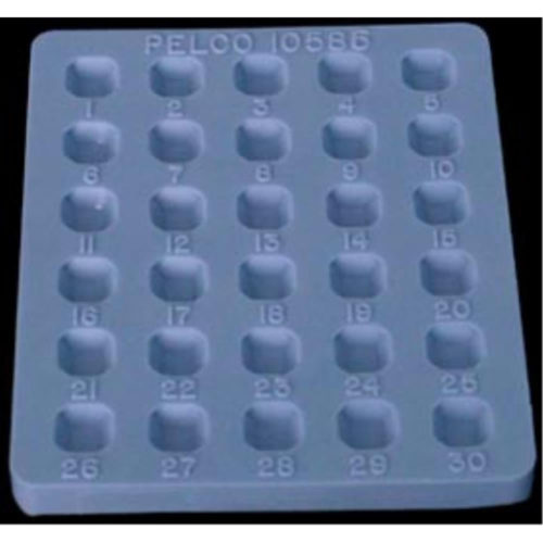 Форма для заливки, квадратная форма, силикон, резина, 30 гнезд