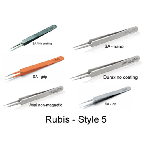 Rubis premium tweezers, style 5