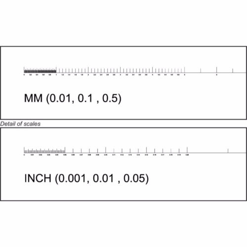 Предметный микрометр S18 S8045, 25 мм x 0,5, 0,1 и 0,01 мм с сертификатом UKAS