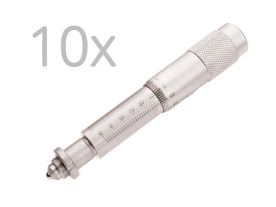 Набор нониусных микрометров, ход 25 мм, нагрузка 23 фунта, 50,8 шагов на дюйм, 10 шт. Модель: SM-25-PK