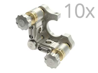 Крепление для зеркала, 10 шт. в упаковке, Suprema®, Clear Edge, 1,0 дюйма, (2) фиксирующие ручки 127-TPI Модель: SN100C-F2K-PK