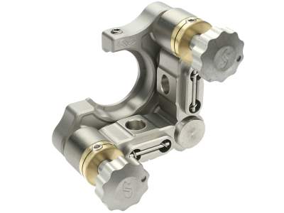 Крепление для зеркала, Suprema®, прозрачная кромка, загрузка сзади, 1,0 дюйма, (2) фиксирующие ручки 127 TPI, для левшей Модель: SN100C-R2K-LH