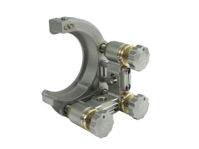 Крепление для зеркала, Suprema®, прозрачная кромка, задняя загрузка, 2,0 дюйма, 3 фиксирующих ручки, модель для левшей: SN200-R3K-LH