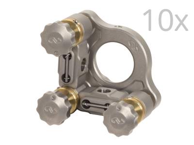 Крепление для зеркала, 10 шт. в упаковке, Suprema® SU100-F3K, 1,0 дюйма, 3 ручки регулировки Модель: SU100-F3K-PK