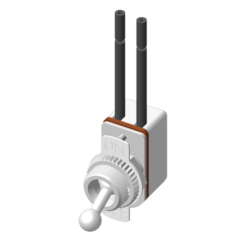64SWT-TK2B248 Тумблер включения-выключения 2P с проводами 1015/18 AWG