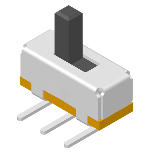 64SWT-SC3N269 Ползунковый переключатель DIP 90° 3P H=3,7 мм