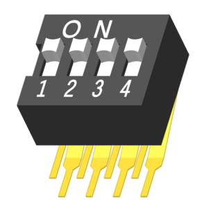 64SWT-AD4X118 DIP-переключатель DIP 90° H=9,9 мм 4 порта