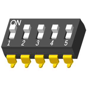 64SWT-AB5B084 DIP-переключатель SMT 180° H=4,15 мм 05 портов