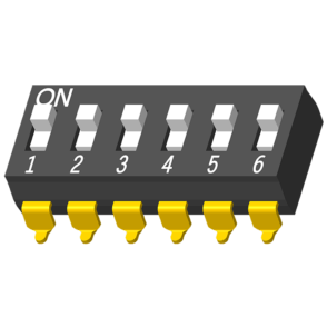 64SWT-AXXB132 DIP-переключатель SMT 180° H=4,15 мм, порт 06/08