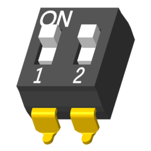 64SWT-AX2B082 DIP-переключатель SMT 180° H=4,15 мм 02 порта