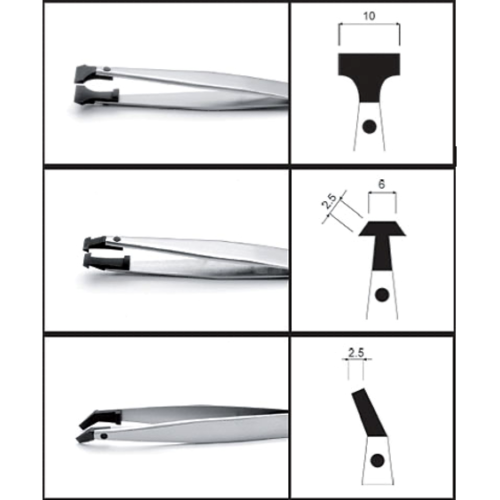 Пинцет PELCO Pro из углеродного волокна с мягким наконечником