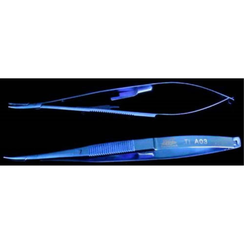 Иглодержатель Castroviejo, Ti, изогнутый, 140 мм