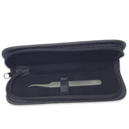 Пинцет, Ti, тонкие кончики, изогнутые, 114 мм