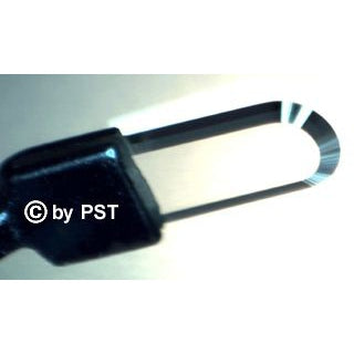 Сапфировое лезвие, круглое с острыми сторонами, однолезвийное, 2,80 мм, изогнутое