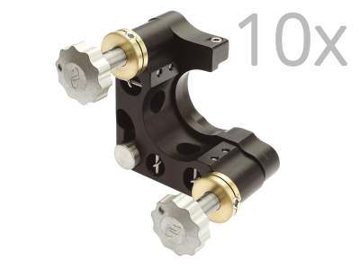 Крепление для зеркала, 10 шт. в упаковке, ULTIMA®, прозрачные края, 1,0 дюйма, 2 фиксирующие ручки Модель: U100-A2K-PK