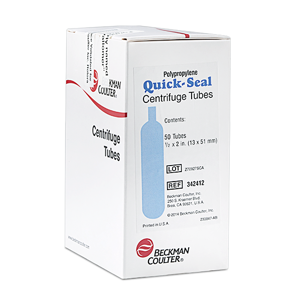 5,1 мл, полипропиленовая пробирка Quick-Seal® с закругленной крышкой, 13 x 51 мм — 50 упаковок
