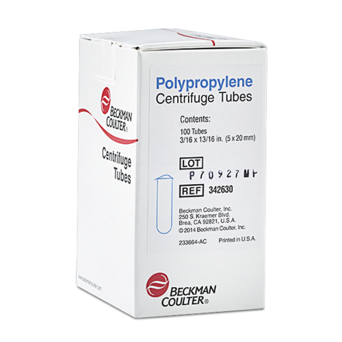 175 мл, тонкостенная полипропиленовая пробирка с открытым верхом, 5 x 20 мм — 100 упаковок