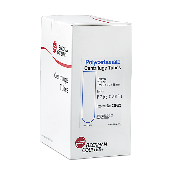 3,5 мл, толстостенная поликарбонатная пробирка с открытым верхом, 13 x 51 мм — 25 упаковок
