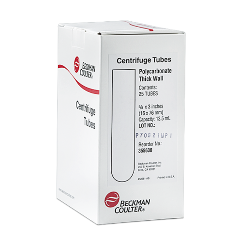 10 мл, толстостенная поликарбонатная пробирка с открытым верхом, 16 x 76 мм — 25 упаковок