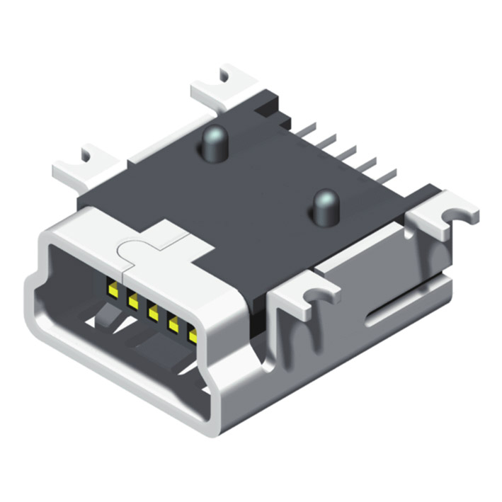 5UM2B02MF-105S0BUXCX Mini USB B тип гнездо SMT R/A 5P 02 серии
