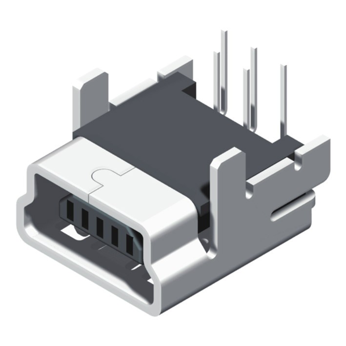 5UM2B04RF-105SDBUAD1 Мини-USB типа B, гнездо R/A 5P