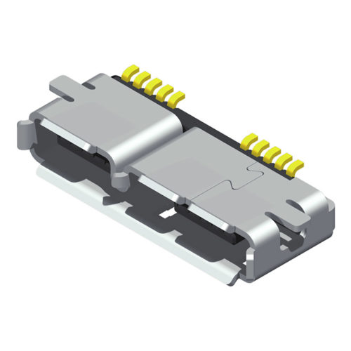 5UR3M01MF-110GDBUHN1 Micro USB 3.0 AB тип гнездо SMT R/A 10P 01 Series