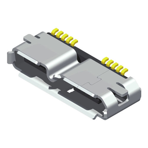 5UR3B03MF-110GDBUHN1 Micro USB 3.0 B тип гнездо SMT R/A 10P 03 серии
