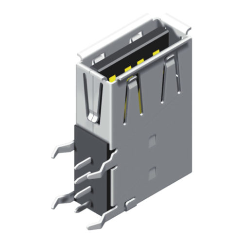 5US2A05RF-104S0XLAC1 USB A, тип A, погружная стойка, серия 4P 05