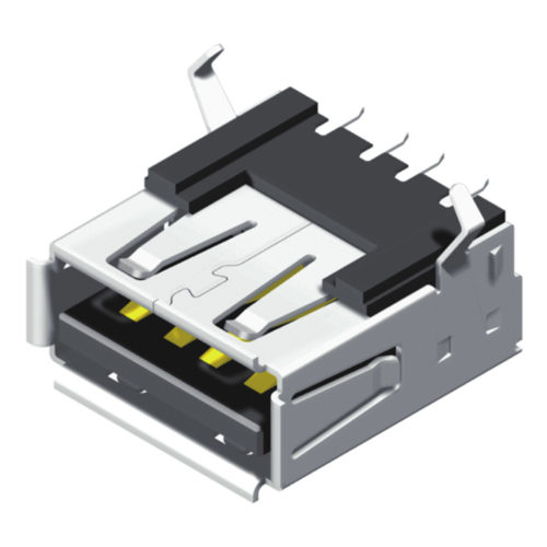 5US2A07MF-104S0XUXD1 USB тип A, гнездо SMT R/A 4P