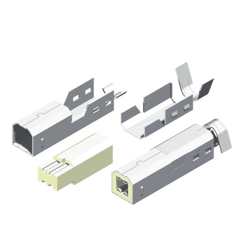 5US2B08SM-104S0WLBC1 Пайка USB типа B, вилка