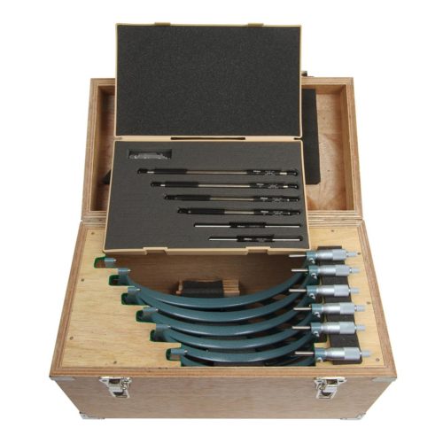 Набор микрометров Mitutoyo 103-909, диапазон 6–12 дюймов, 6 микрофонов и 6 эталонов