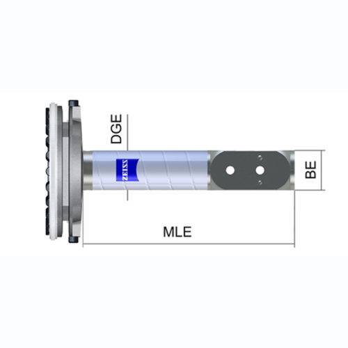 ZEISS 626107-7200-963 Переходная пластина XTR вкл. удлинение пластины с двойным кубом, смещенные соединения, ZEISS REACH CFX® 3+, длина измерения: 266,3 мм
