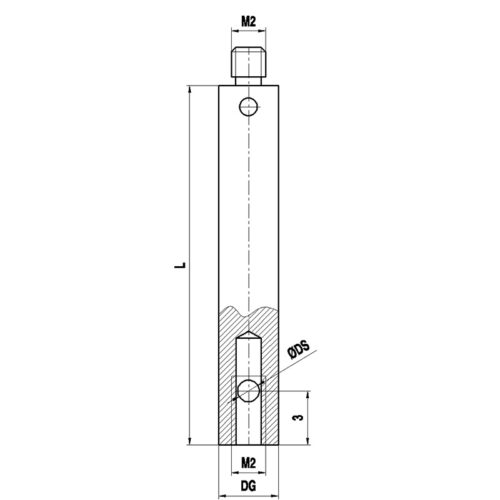 Renishaw A-5555-2478 M2 из нержавеющей стали, держатель щупа 90°, L 30 мм, DS 1 мм, для приложений Zeiss