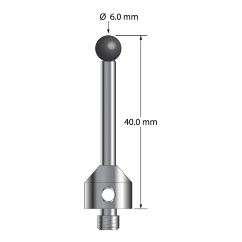 Q-Mark ATG-6040-SN M5 6 мм, наконечник из нитрида кремния, цилиндрический стилус, L 40,0 мм, EWL 30 мм