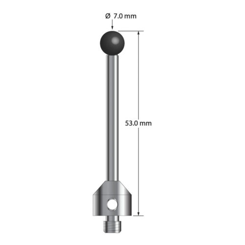 Q-Mark ATG-7053-SN M5 7 мм, наконечник из нитрида кремния, цилиндрический стилус, L 53,0 мм, EWL 43 мм
