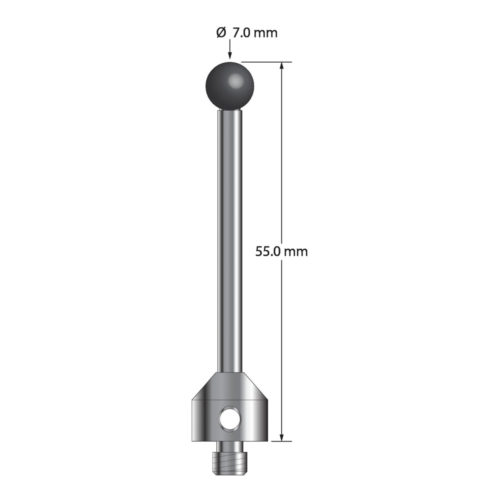 Q-Mark ATG-7055-SN M5 7 мм с наконечником из нитрида кремния, прямой стилус, L 55,0 мм, EWL 45 мм
