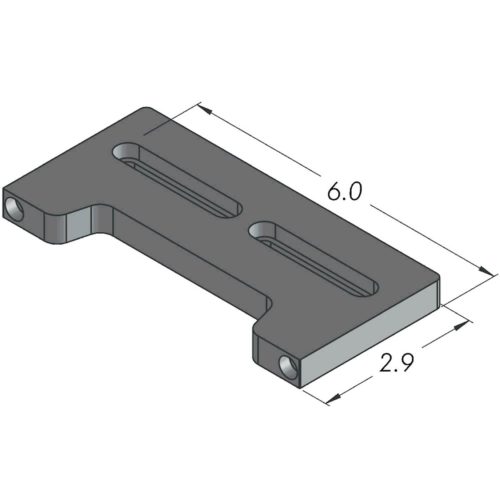 Инспекционная рейка Arsenal OS-DOCK-06 Open-Sight™ Docking Rail 6 x 3”, алюминий