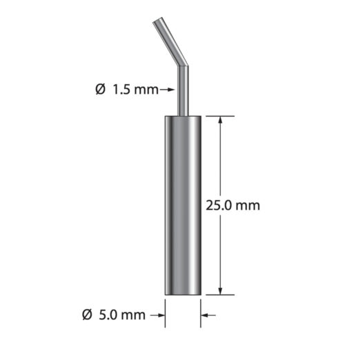 Ключ щупа Q-Mark PK-3 M3, офсетный. Ручка из нержавеющей стали с ключом из закаленной инструментальной стали